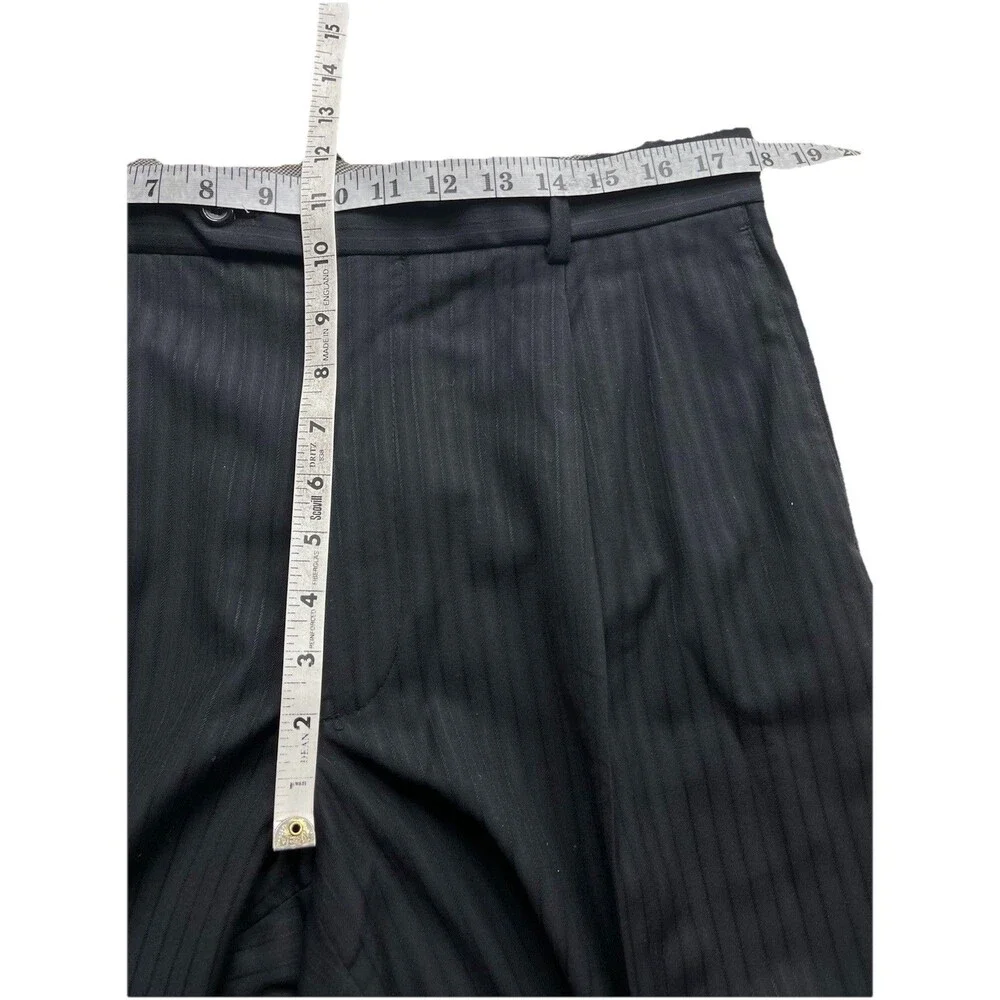 Caravelli Striped Super 150s Gray Mens 2pc Suit Jacket Pants 42R 36x30